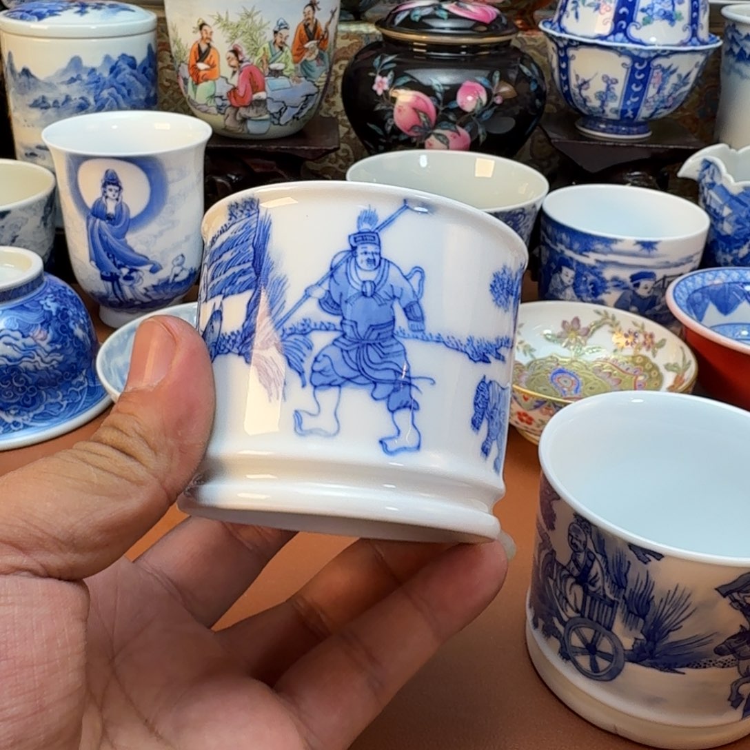 小***k陶杯子景德镇全手工手绘陶瓷