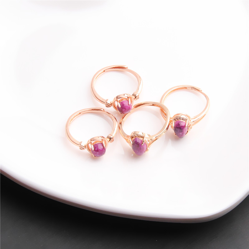 红丝绒裸石戒指 K1242 多样性发一