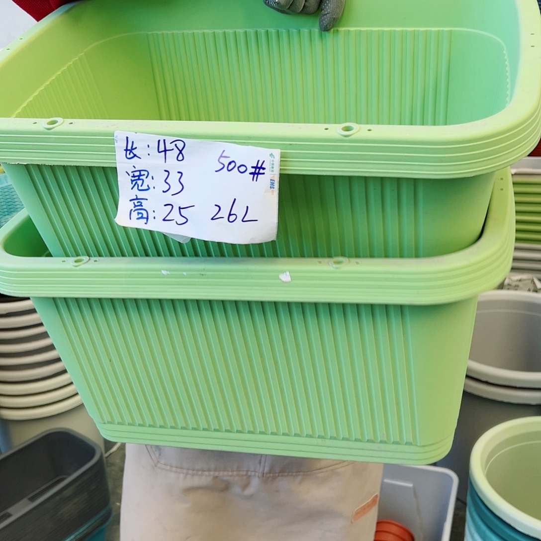 菜盆500#果绿色3个无托