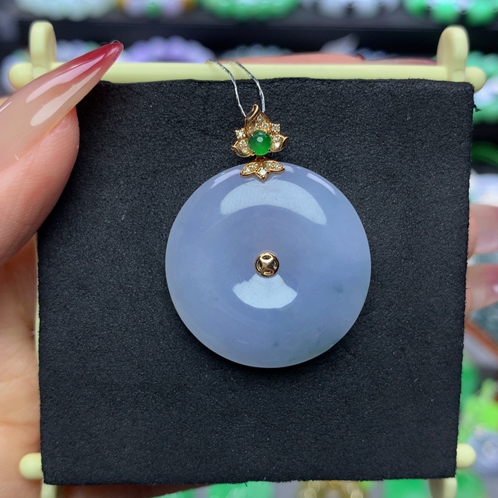 翡翠手链18K金镶嵌映*翡翠