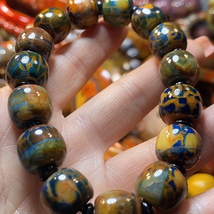 农***城玛瑙/玉髓未镶嵌手链