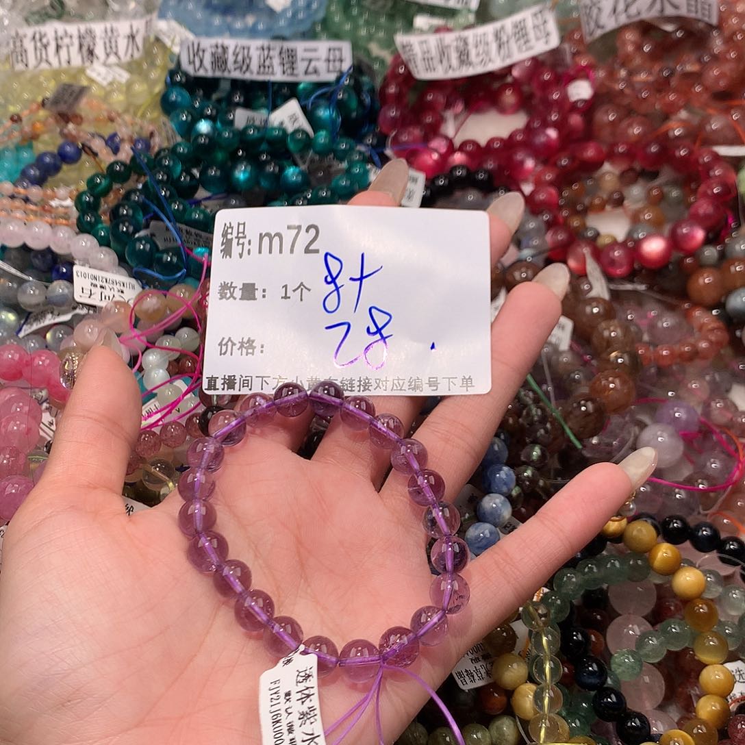 水晶手串未镶嵌72¥“……
