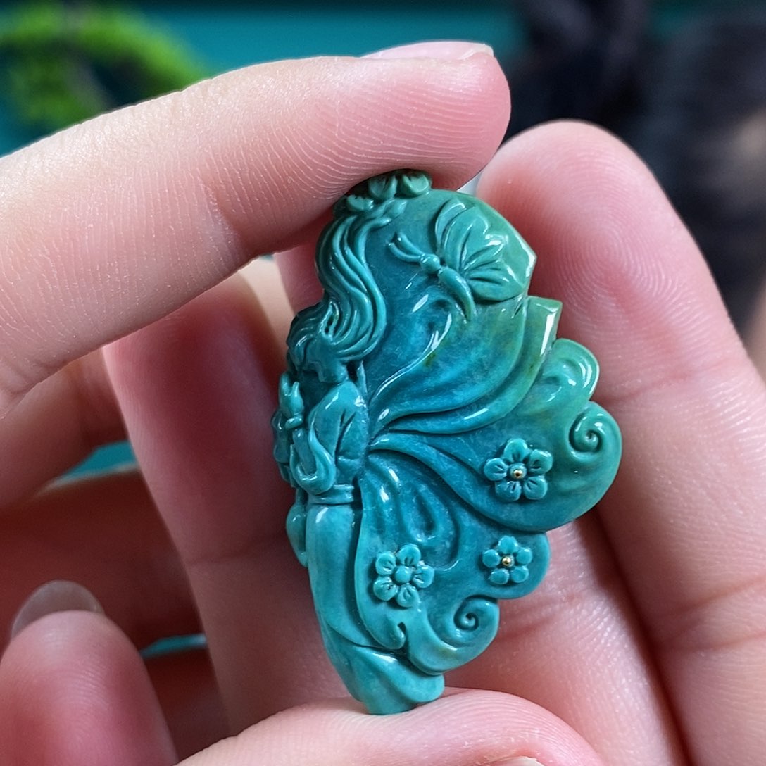 绿松石珠宝奇石未镶嵌