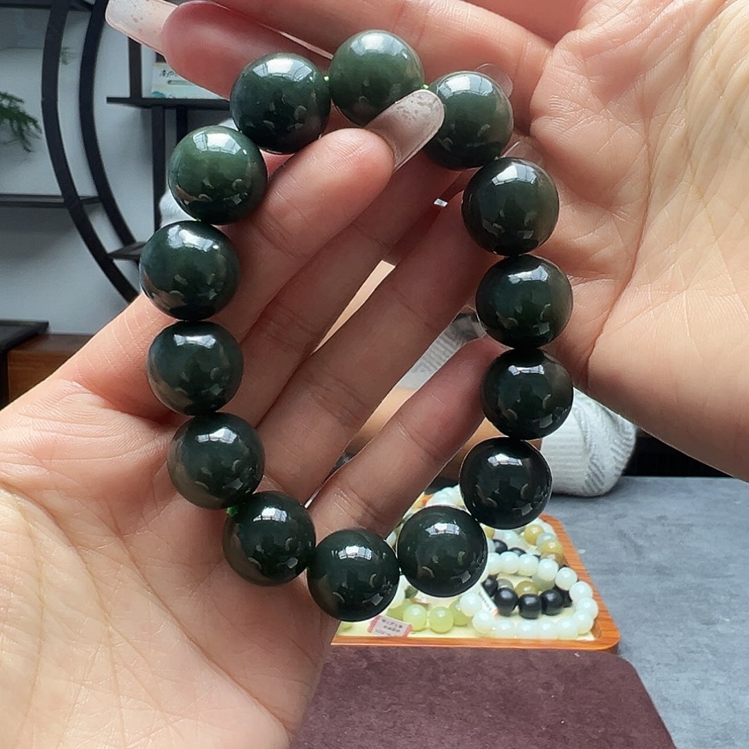 和田玉未镶嵌手链16且末