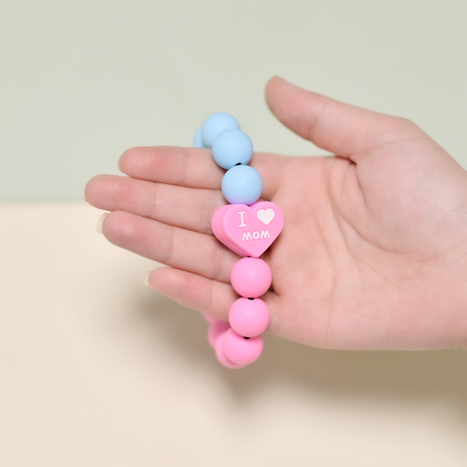 奶油色手工diy串珠手机挂绳清新奶白通用挂饰链子