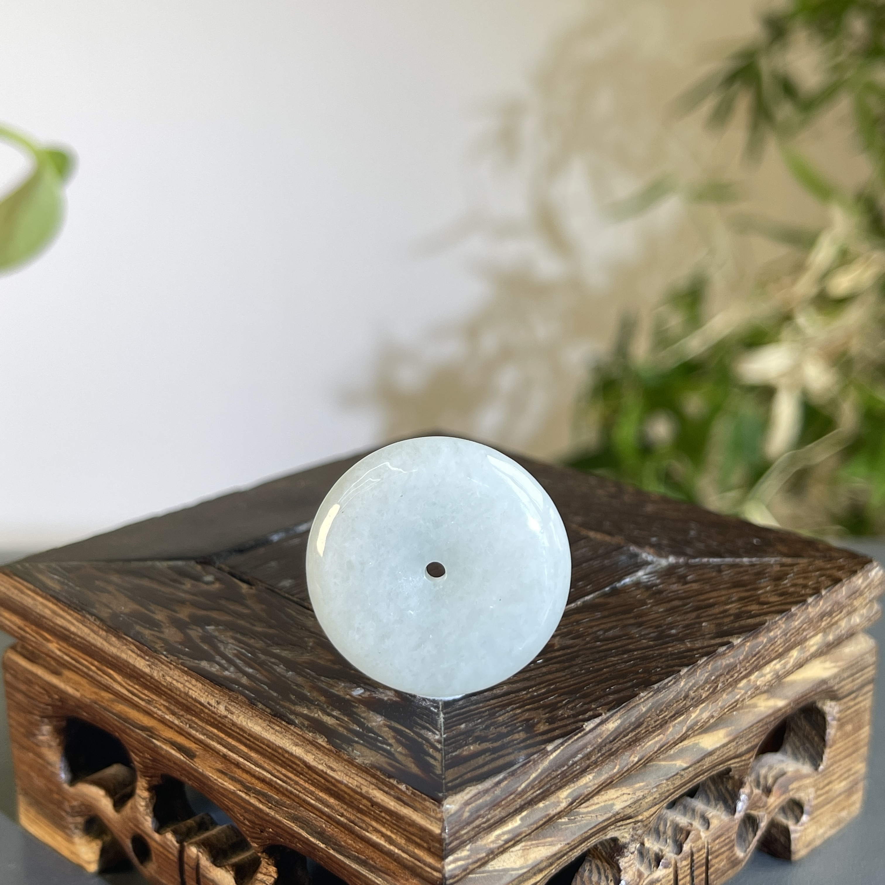 JTW23-03 天然缅甸A货翡翠 平安扣