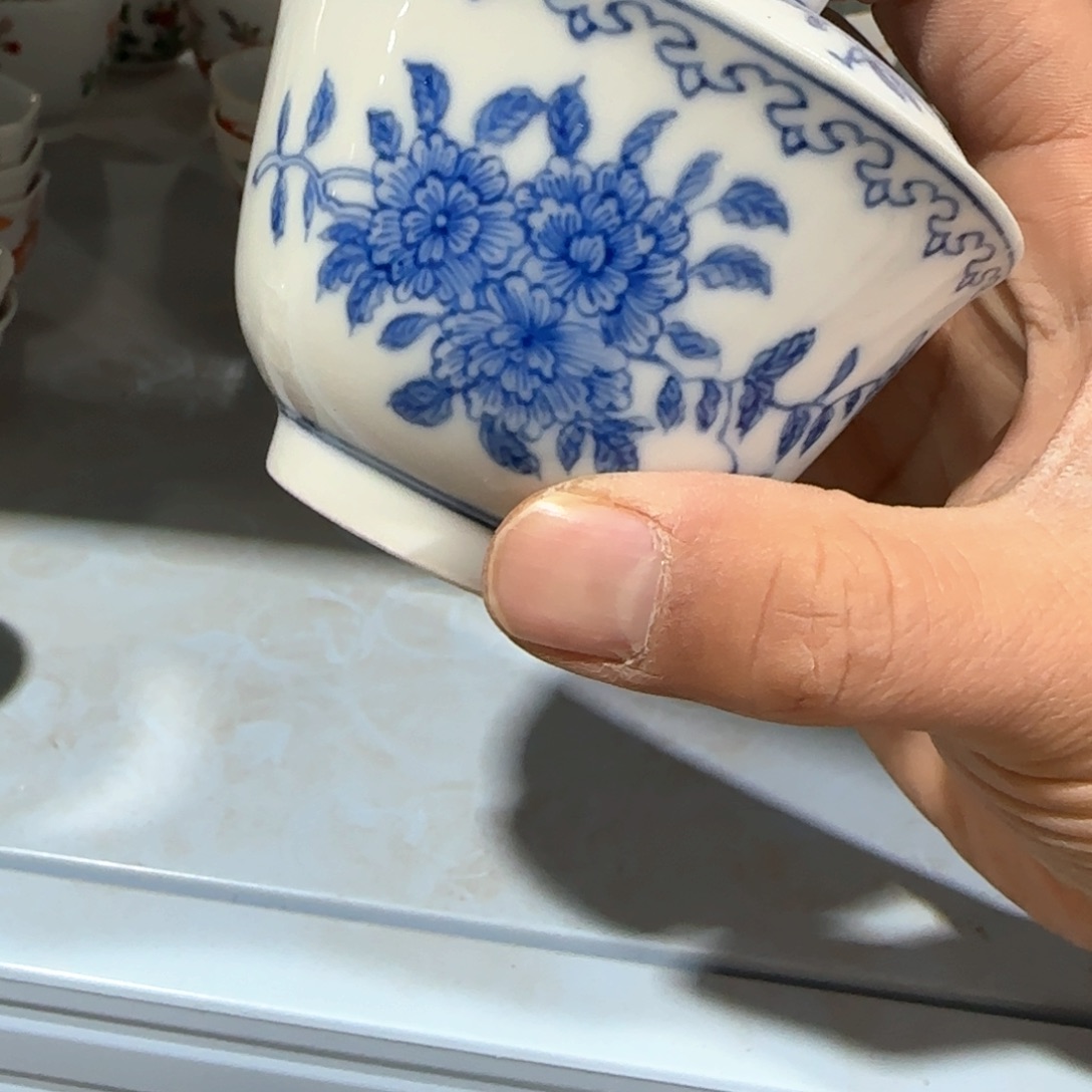 瓷片摆件手绘瓷器处理