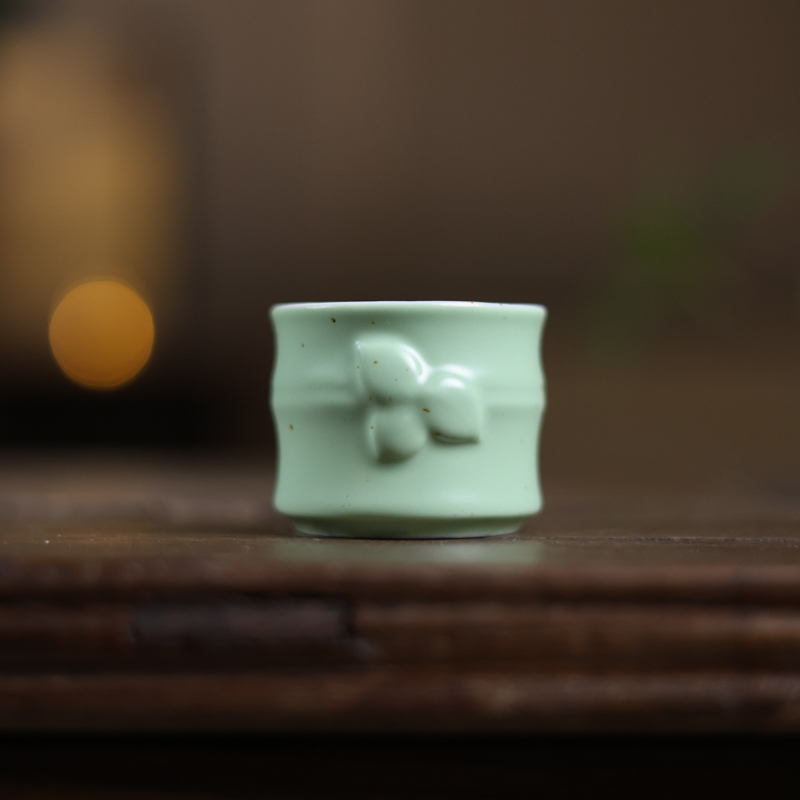 【老王】薄荷绿叶子小杯