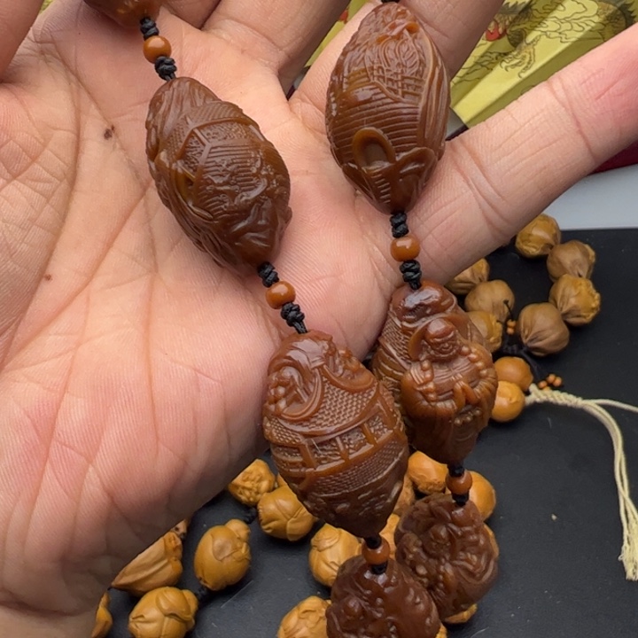 橄榄核手串/手链2.05铁盒风景达摩