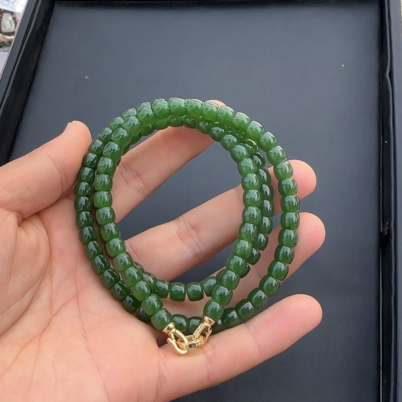 【闪购商品】和田玉未镶嵌颈饰碧玉直切108链