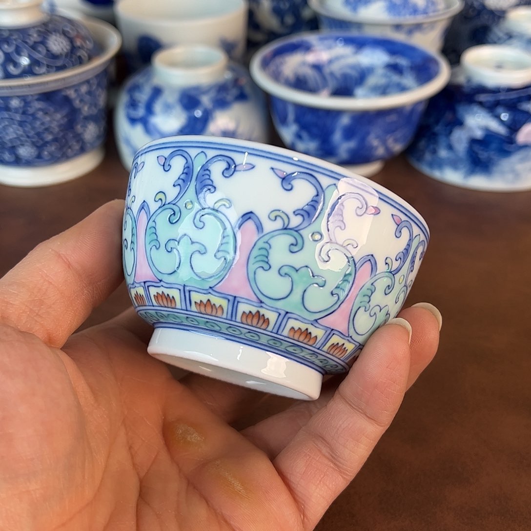 杯景德镇全手工手绘陶瓷