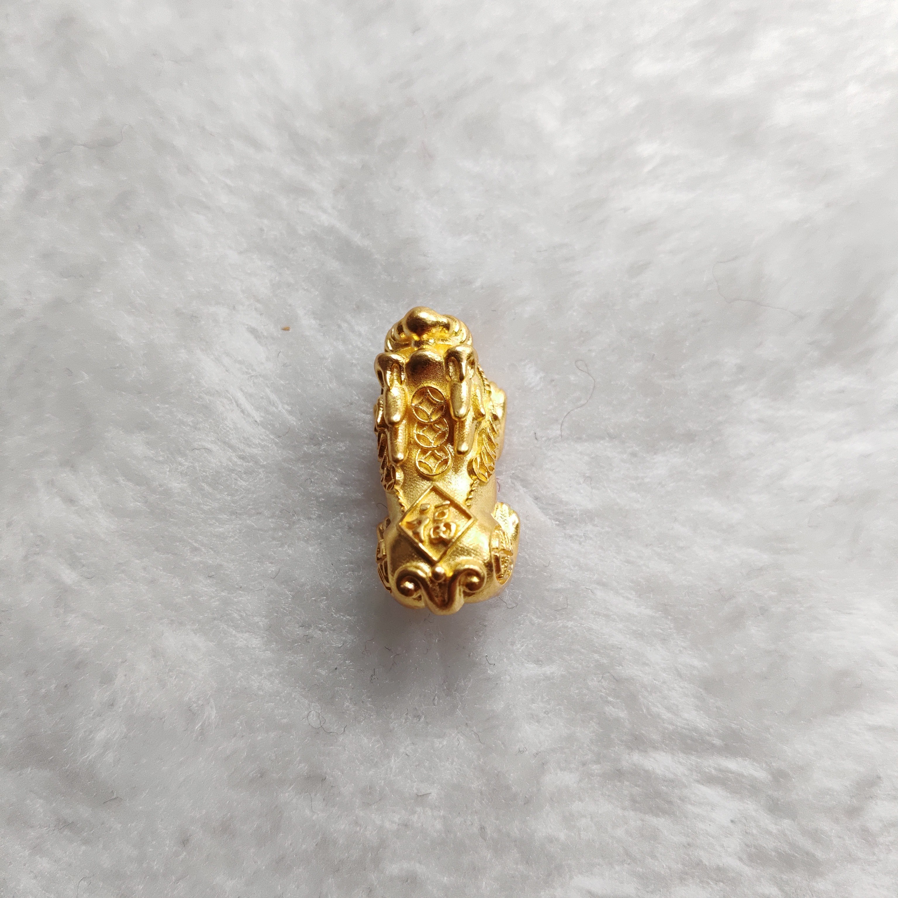 金元宝足金999貔貅珠子首饰