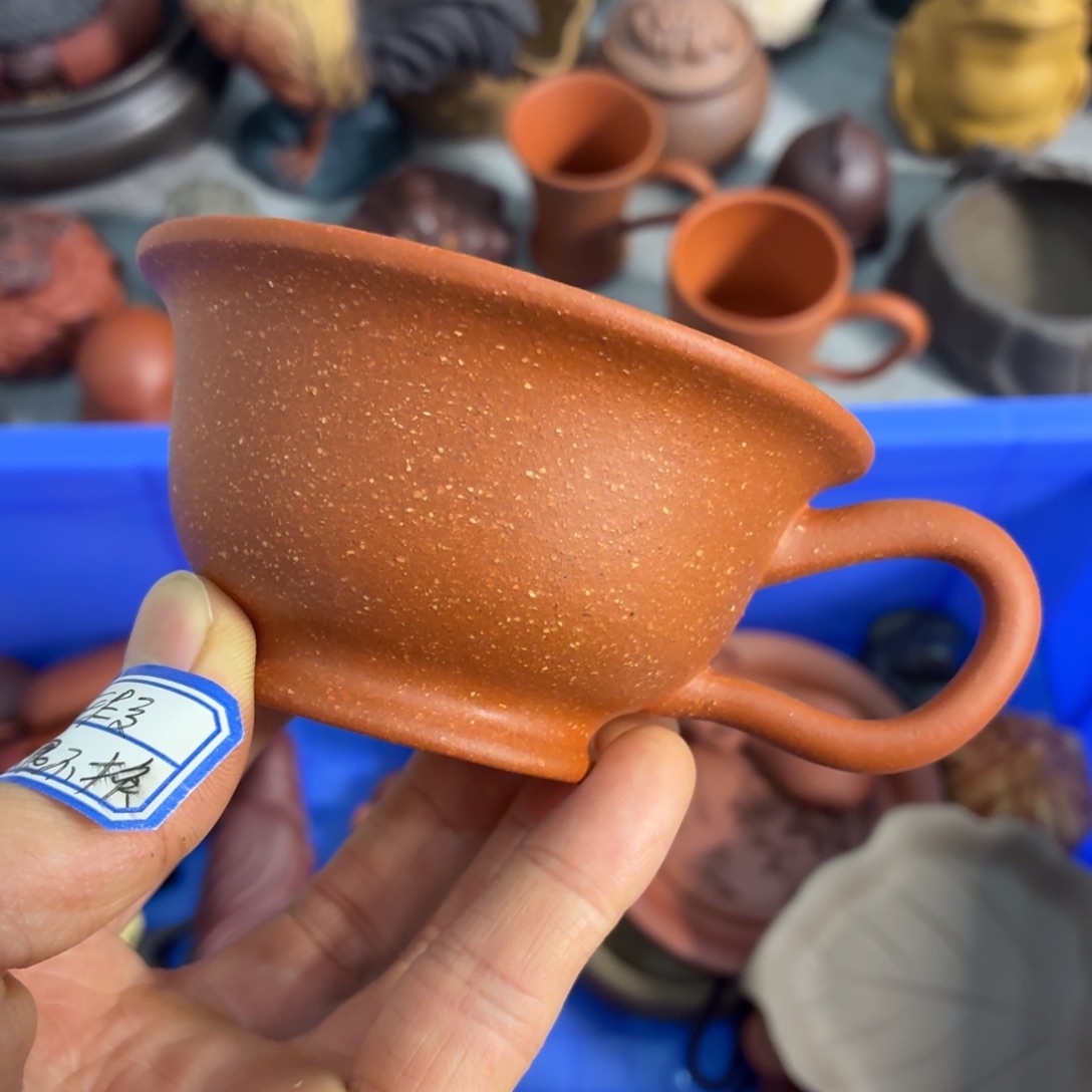 紫砂茶杯瑕疵不退不换介意勿拍