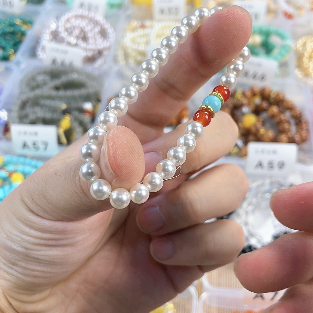玉髓手饰银S925镀金镶嵌