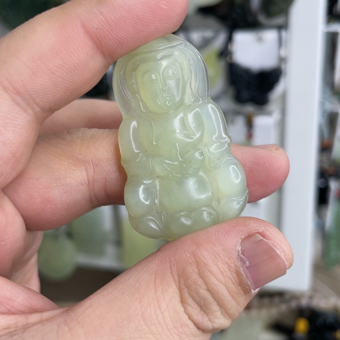 【闪购商品】岫玉颈饰未镶嵌观音