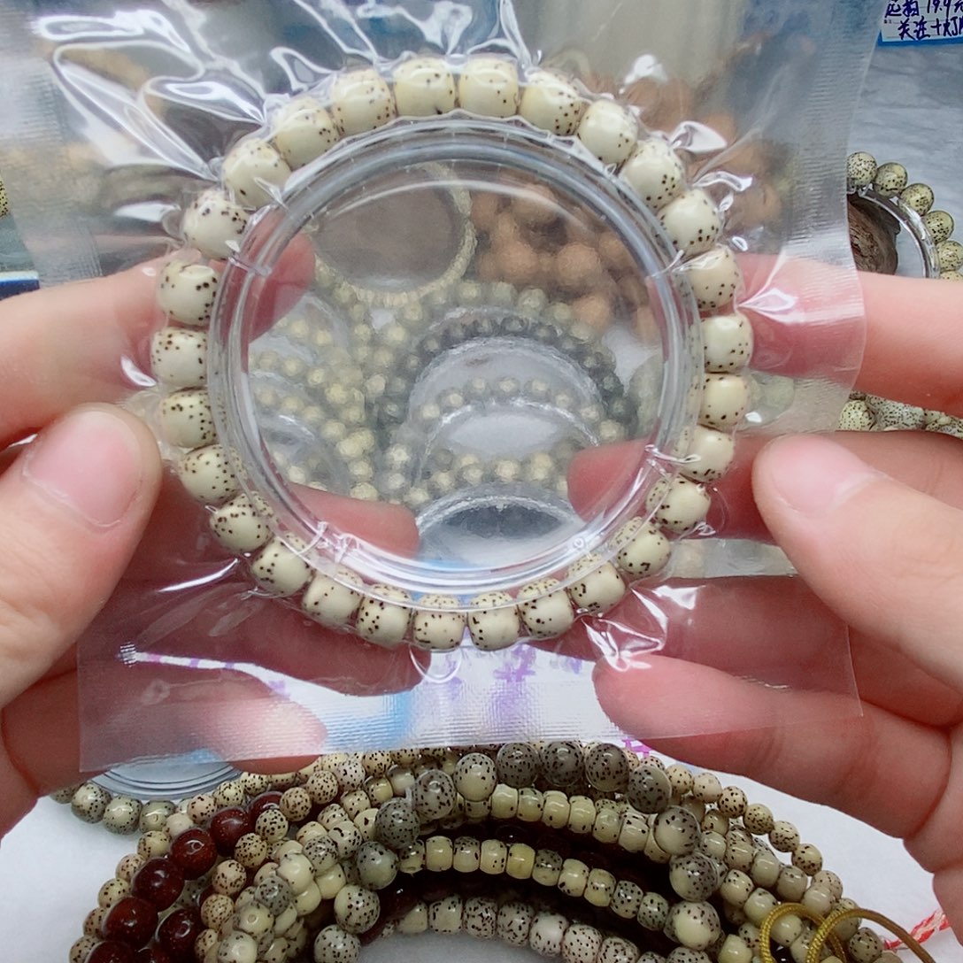 手串星月菩提原生态8×7桶珠