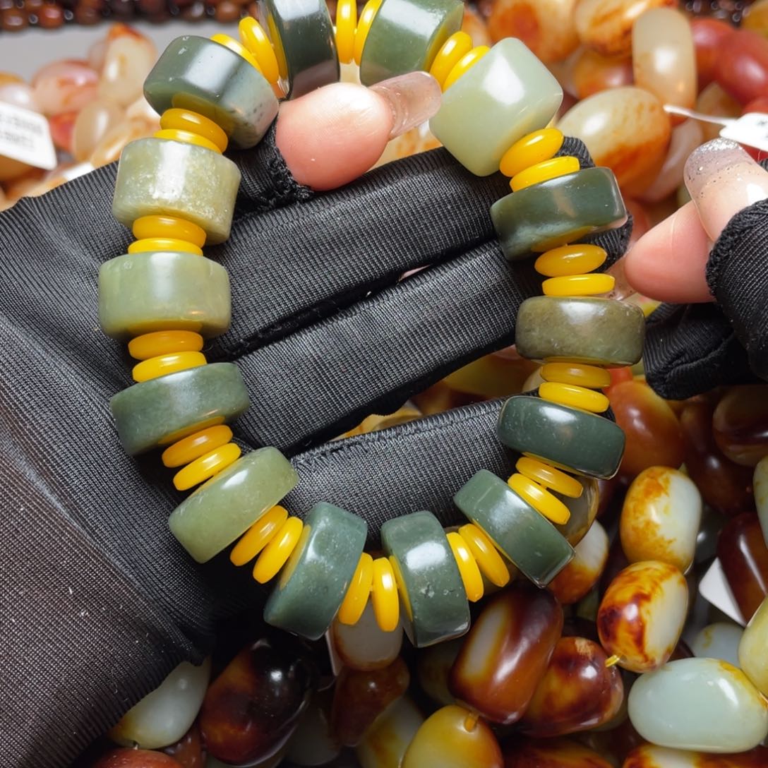 和田玉手链未镶嵌