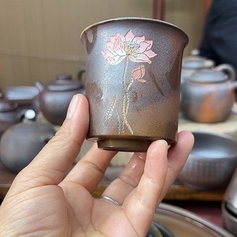 戬谷龙窑柴烧茶杯