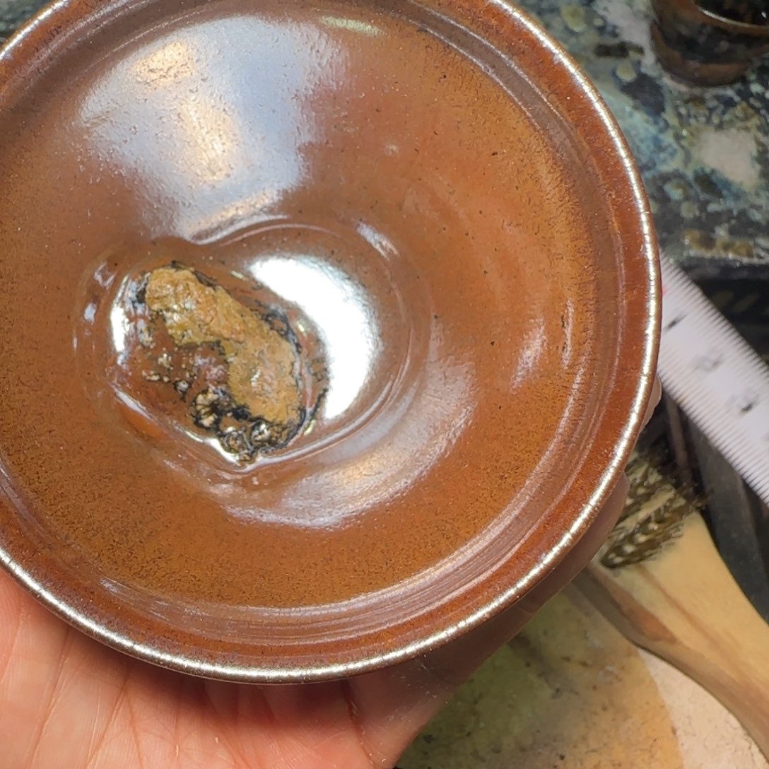 柴烧建盏茶盏茶杯
