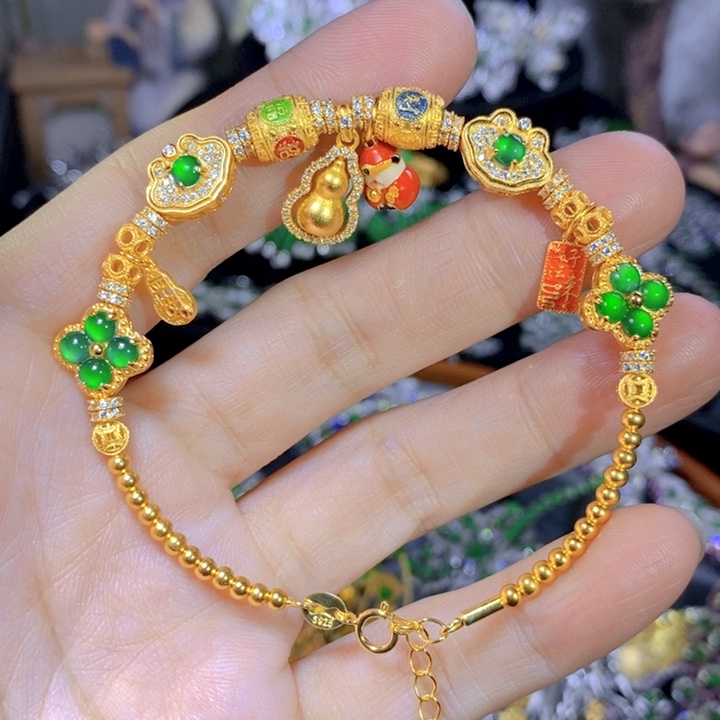 翡翠戒指银S925镶嵌天然翡翠