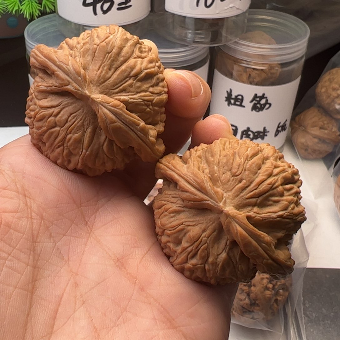 吊坠文玩核桃白狮子44