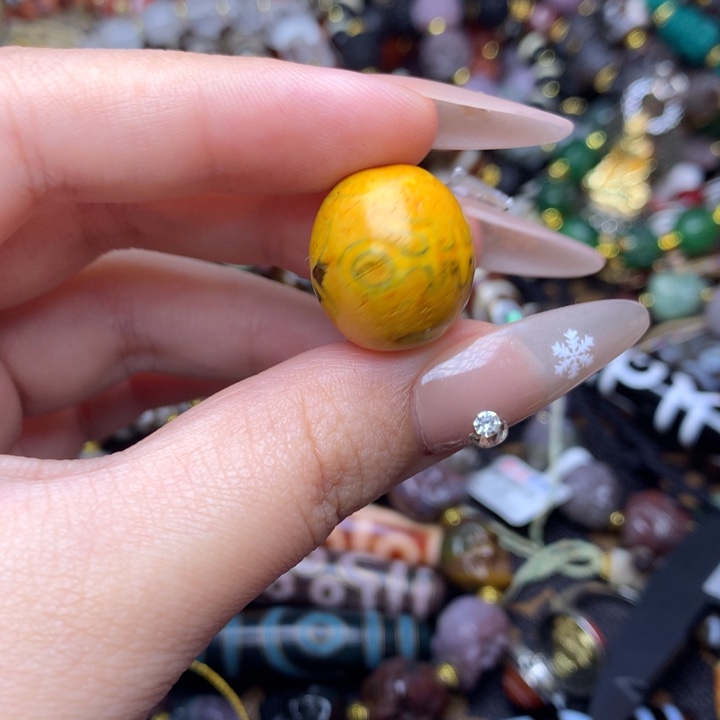 玛瑙/玉髓未镶嵌发一个