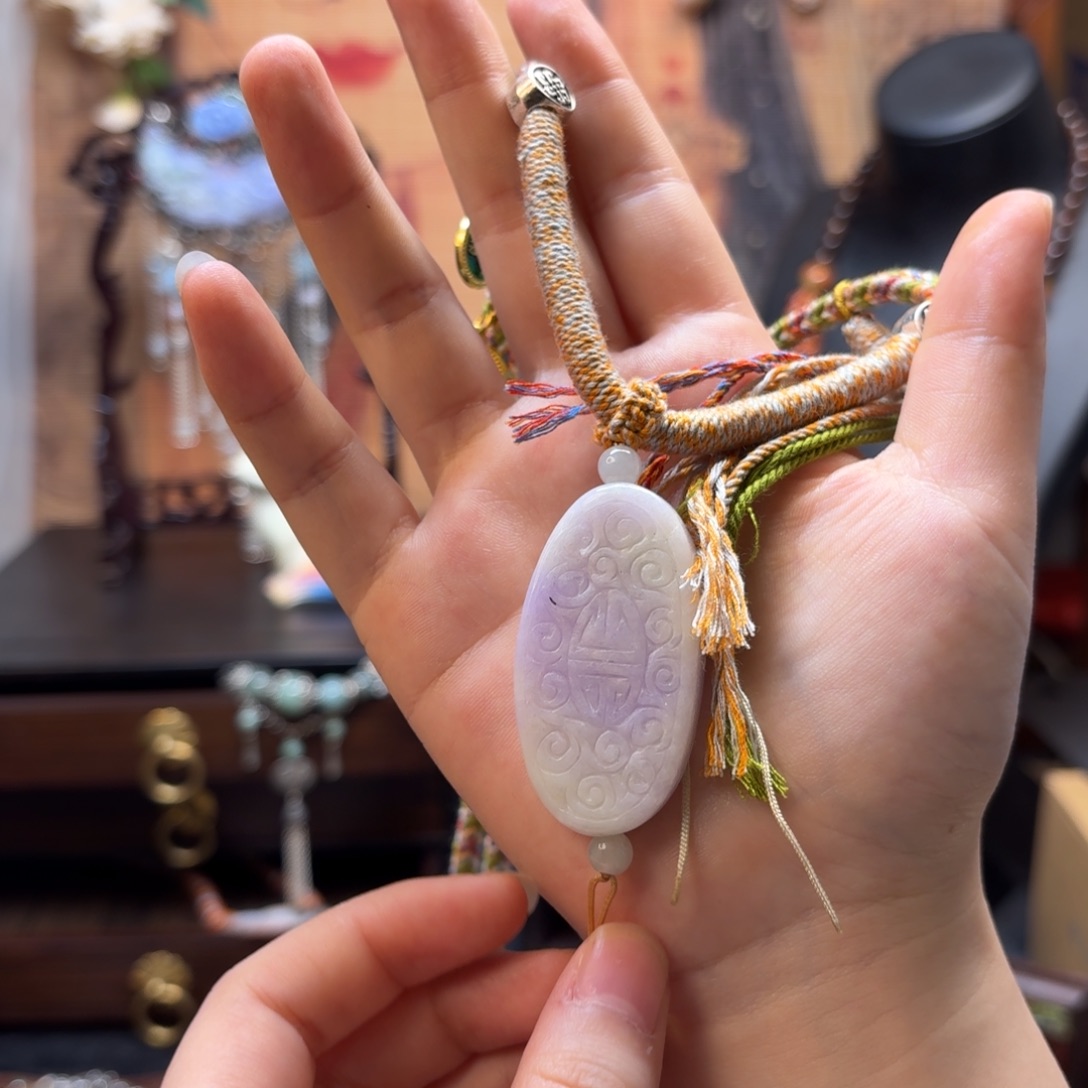 翡翠未镶嵌颈饰翡翠项链