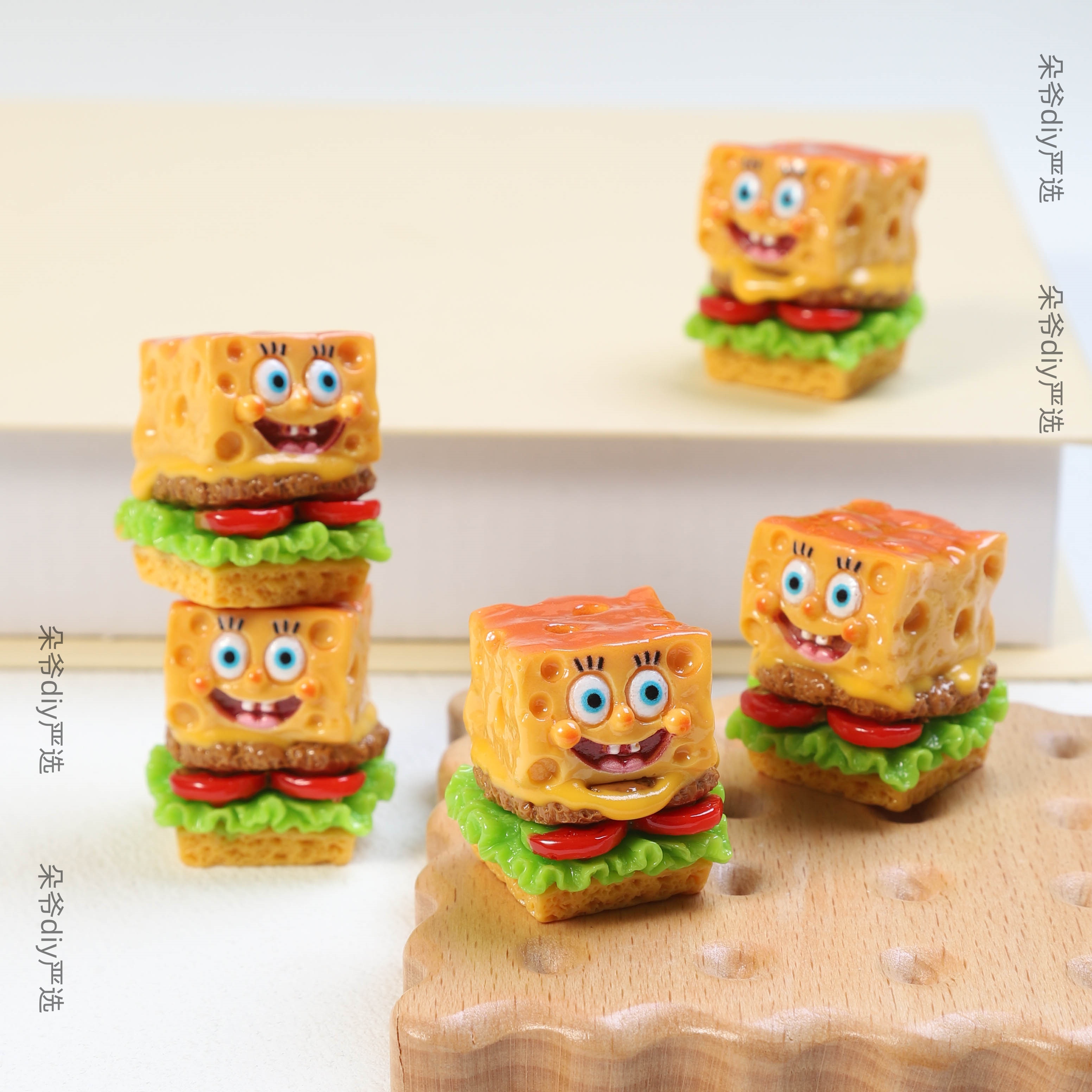 DUOYE/朵爷定制【海绵BAOBAO-现H】diy写实树脂食玩配件
