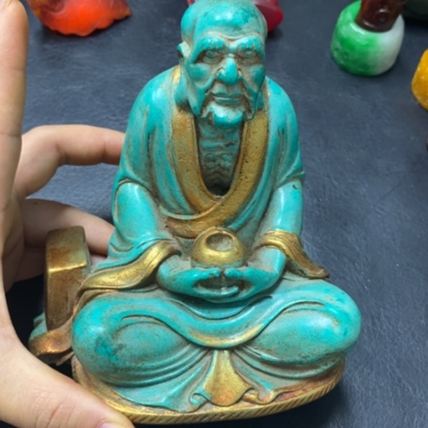 白玉菩提吊坠摆件