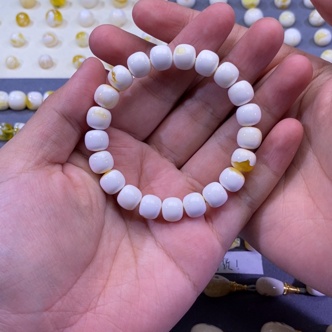 琥珀珠宝奇石未镶嵌10mm