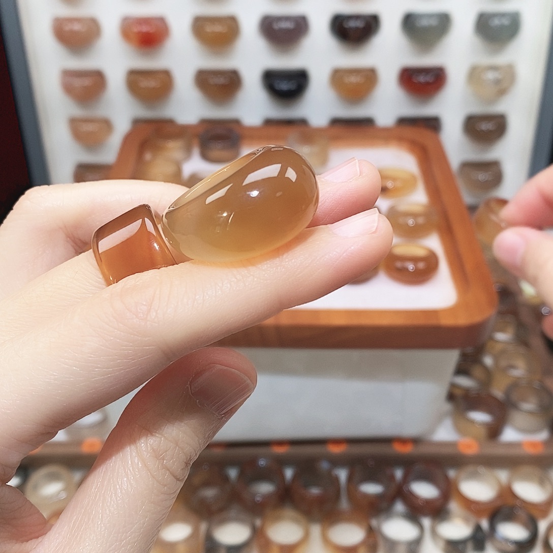 ****y玛瑙/玉髓未镶嵌戒指港14