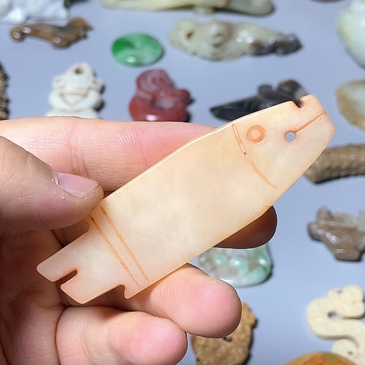 和田玉未镶嵌颈饰147