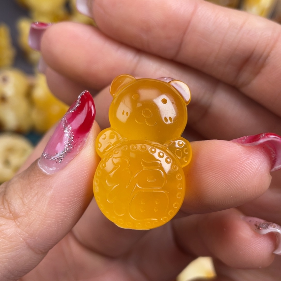 琥珀裸石未镶嵌蜜蜡