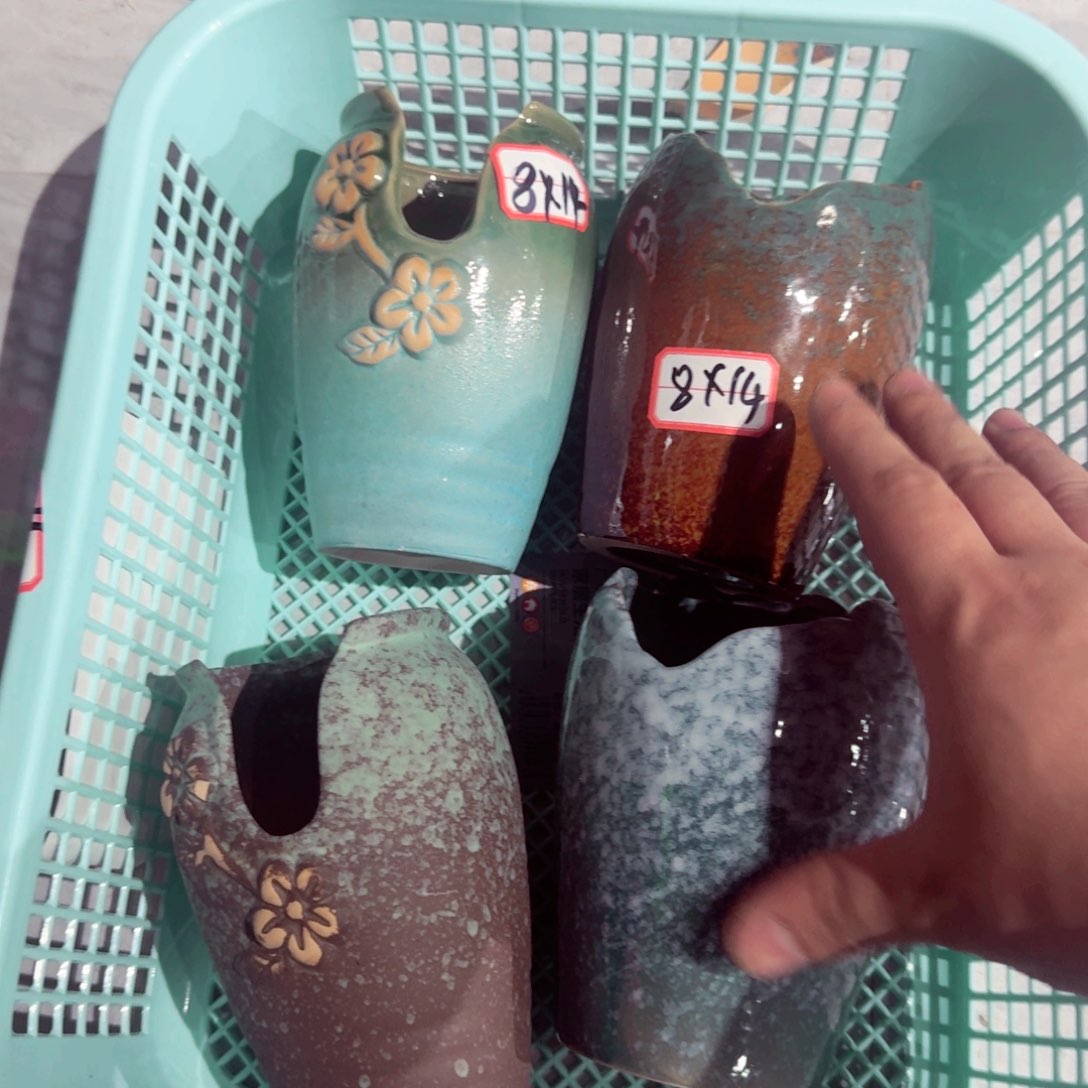 紫砂花盆粗陶屡次