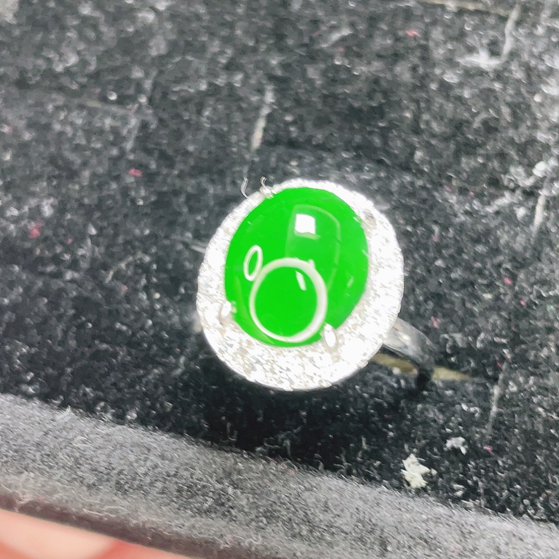 翡翠银S925镶嵌颈饰153