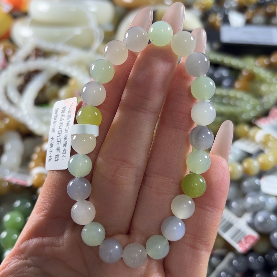 和田玉未镶嵌手串425