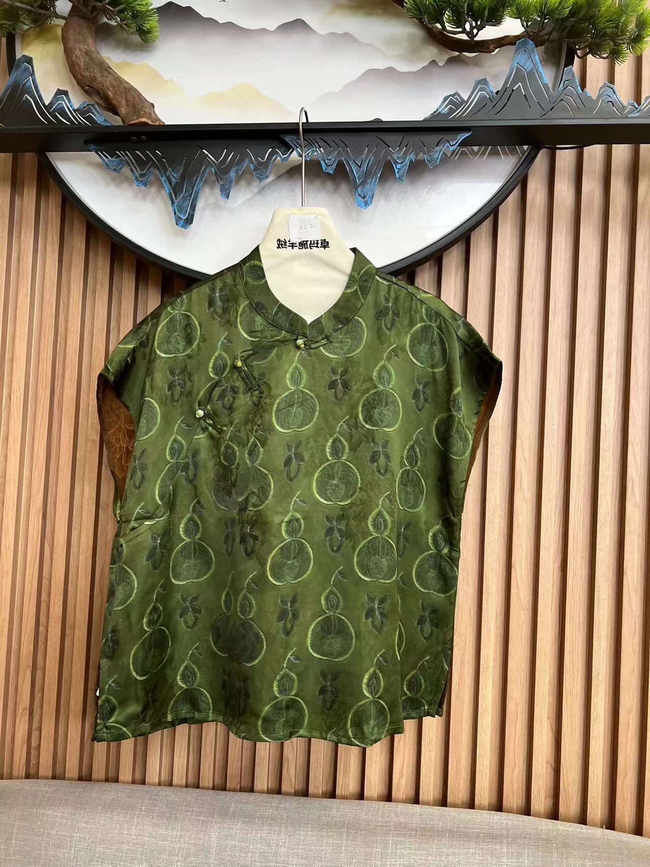 常规上衣常规款斜襟立领圆领薄款国风夏季短袖2553