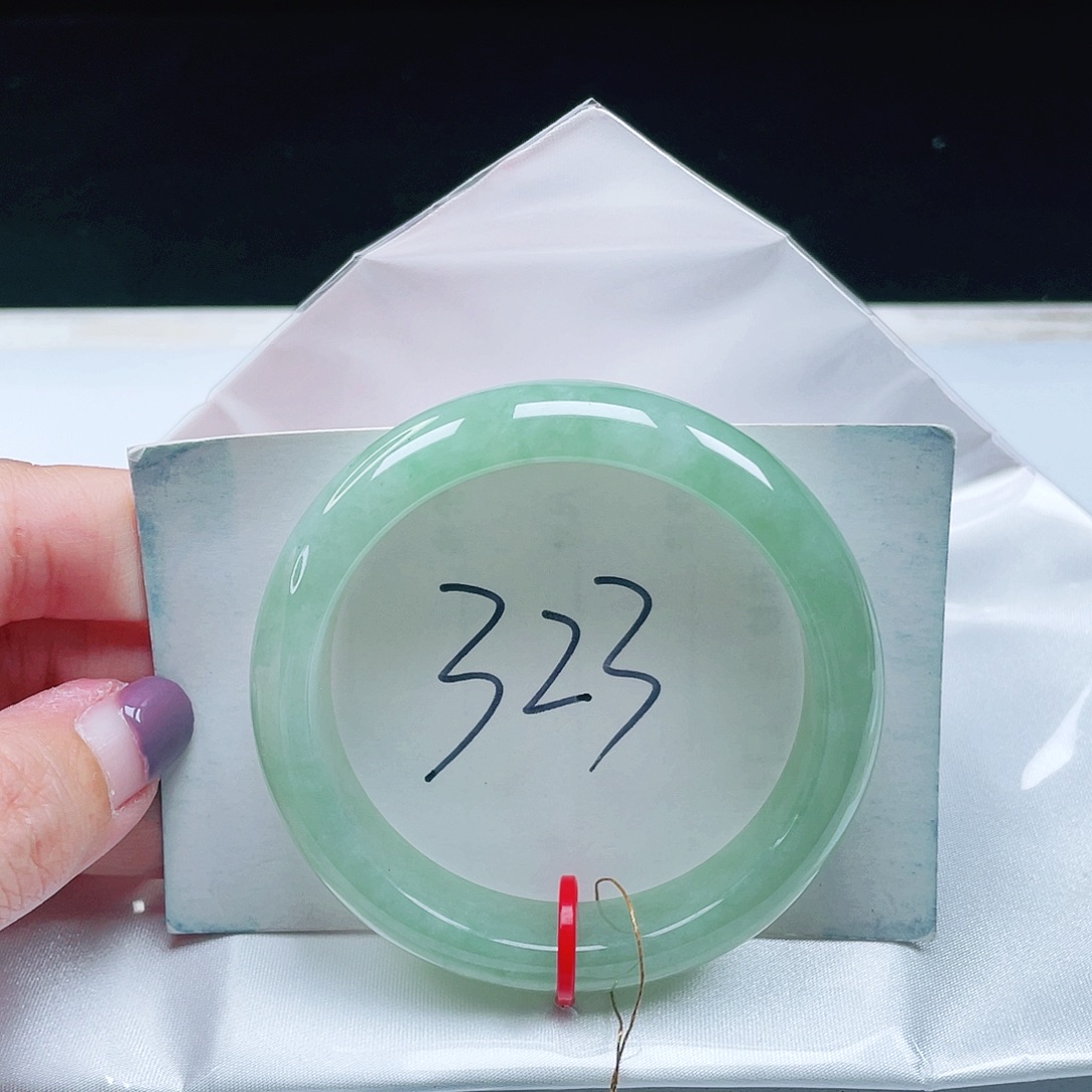 翡翠未镶嵌手镯缅甸翡翠53