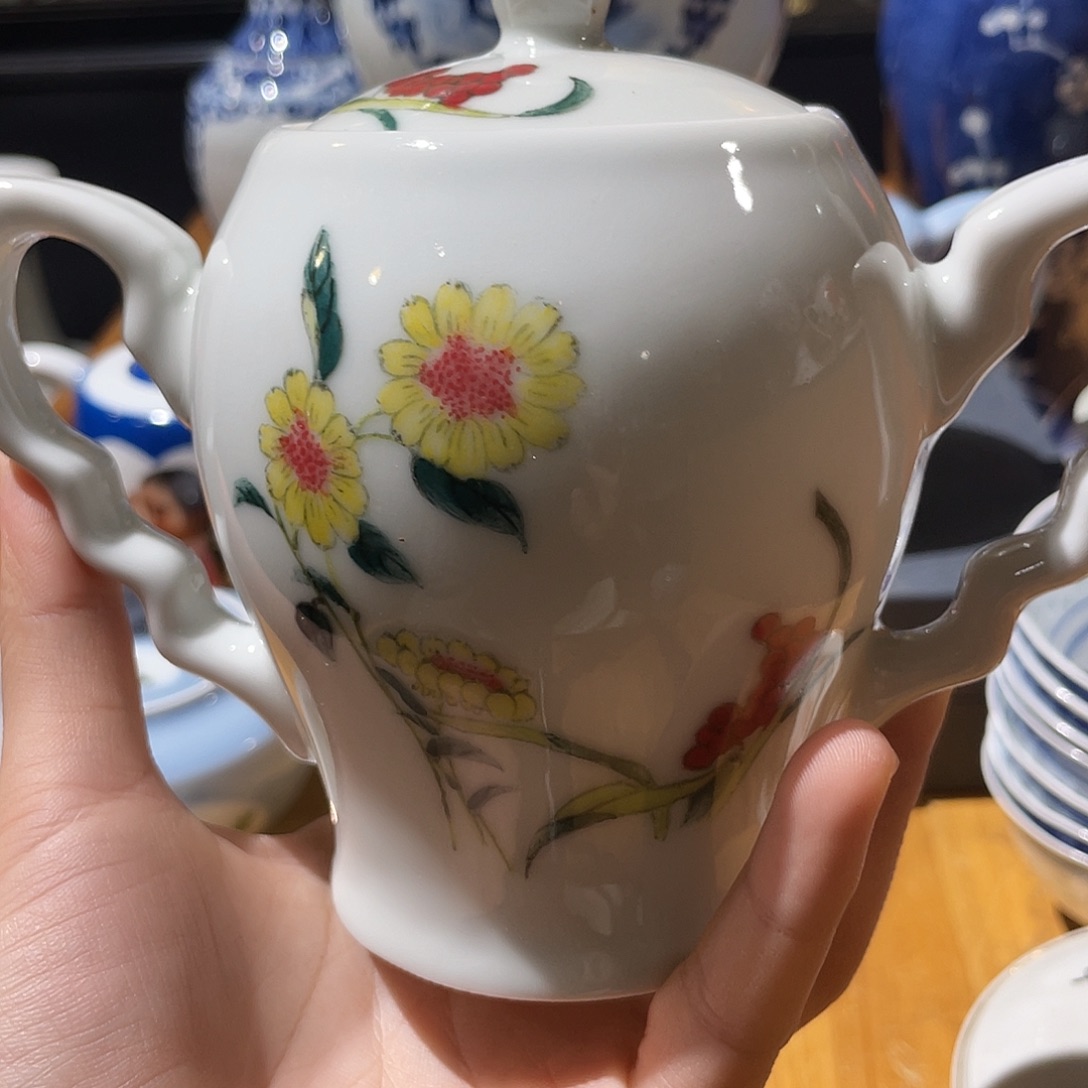 用***7瓷片糖缸全品一个好