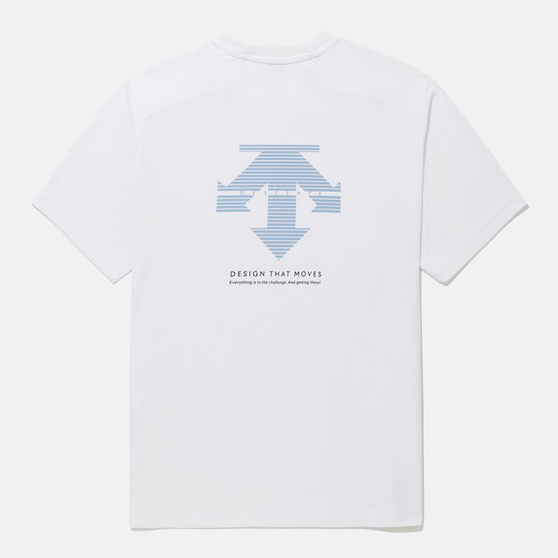 DESCENTE/迪桑特韩国版户外休闲棉圆领T恤大logoUTS15