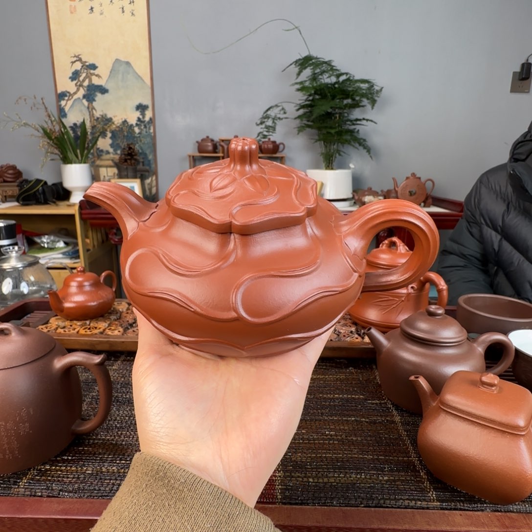紫砂茶壶皮*丘宜兴紫砂壶