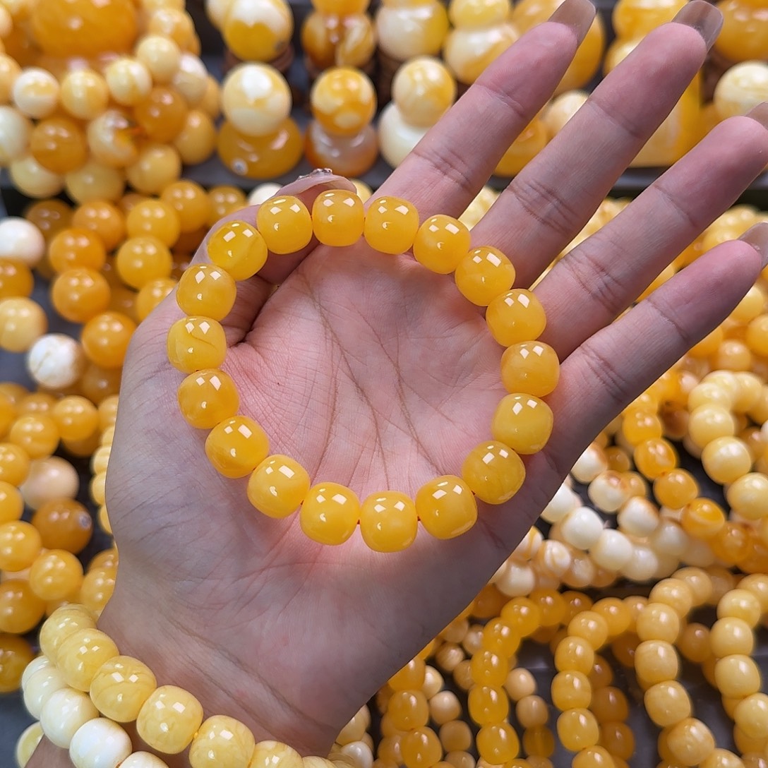 蜜蜡未镶嵌珠宝奇石同料13mm