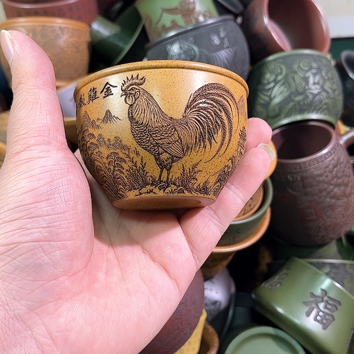 茶杯紫砂全手工紫砂主人杯