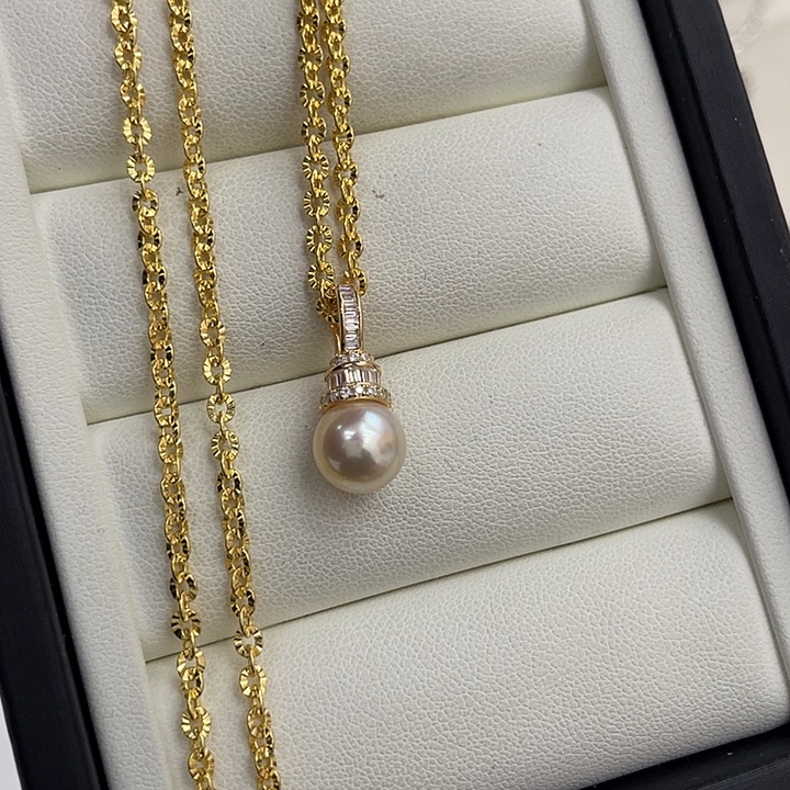 海水珍珠颈饰银S925镶嵌