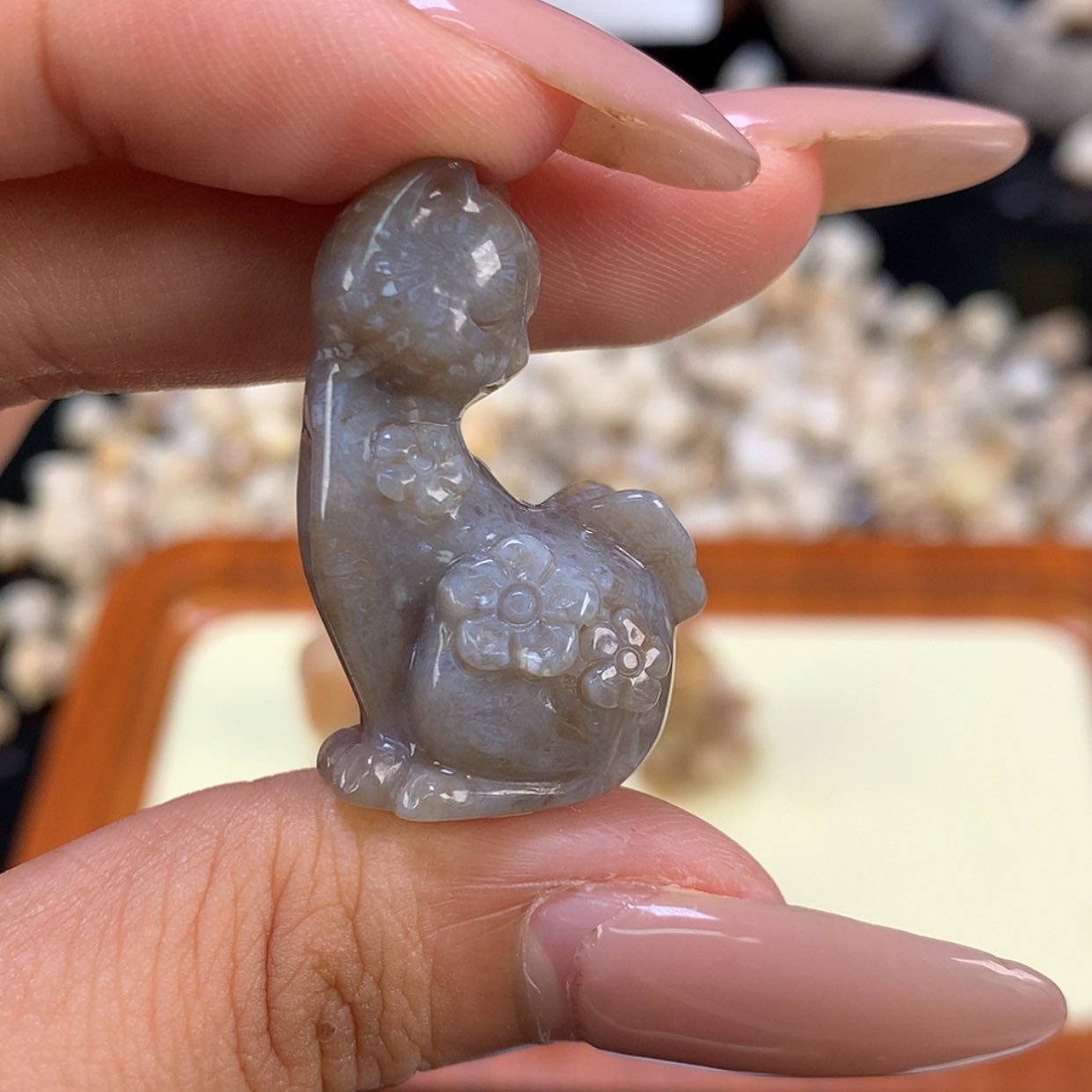 【闪购商品】颈饰未镶嵌硅化珊瑚（珊瑚玉）温**゛