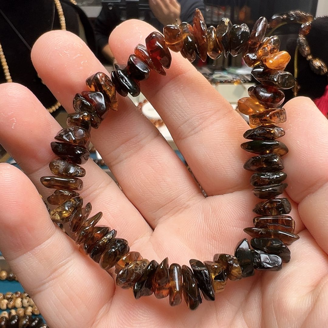 琥珀手链未镶嵌抚顺