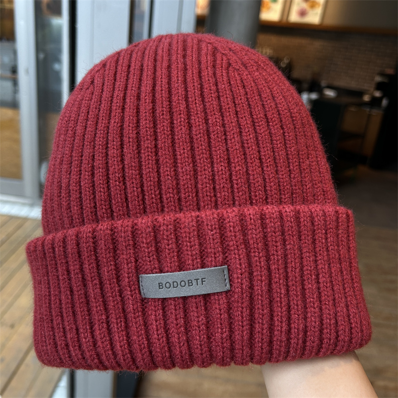 大头围新款秋冬季针织帽子男女百搭街头护耳保暖毛线帽防寒冷帽潮