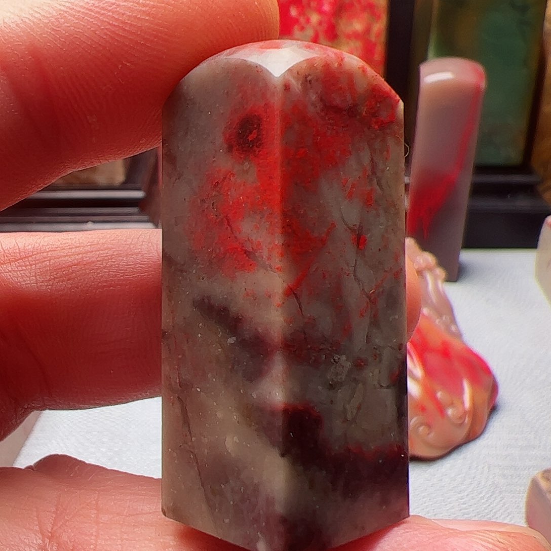 昌化石昌化鸡血石印章