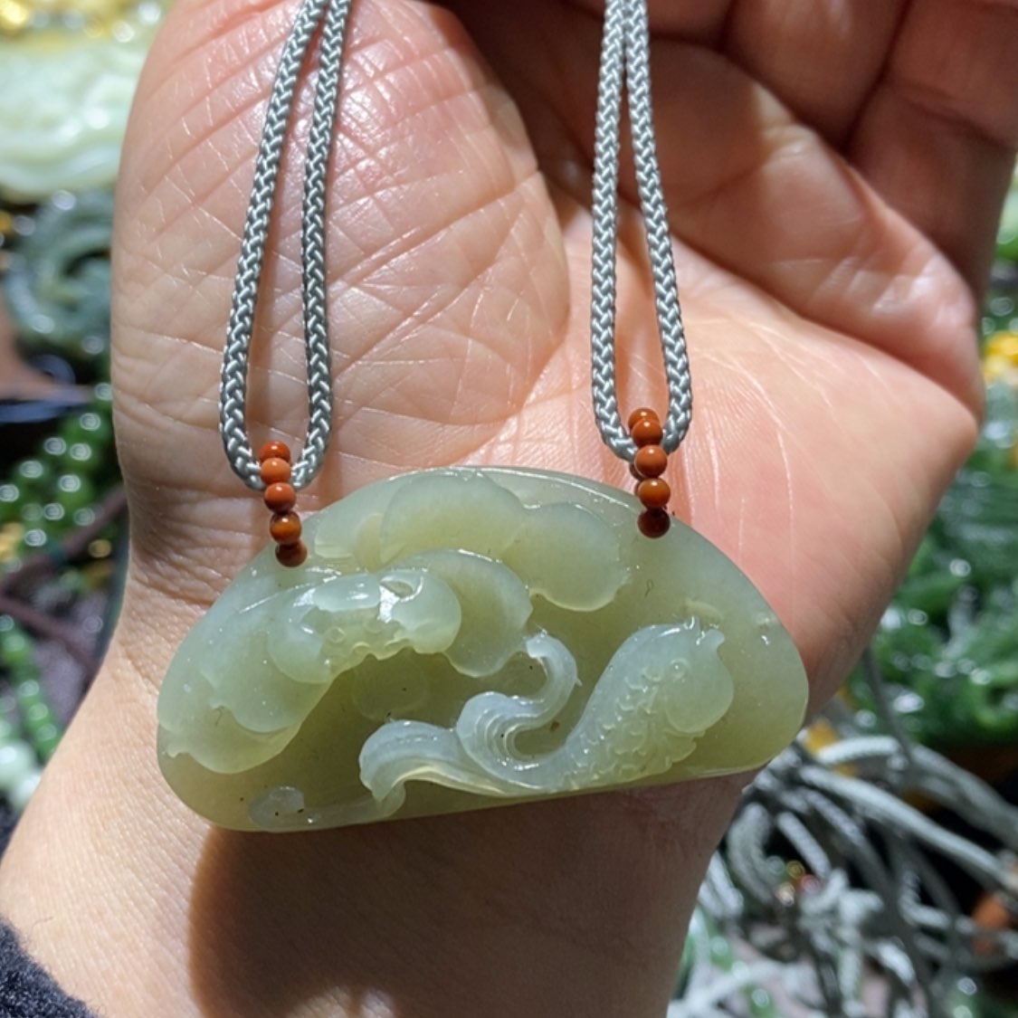 【闪购商品】岫玉毛衣链未镶嵌