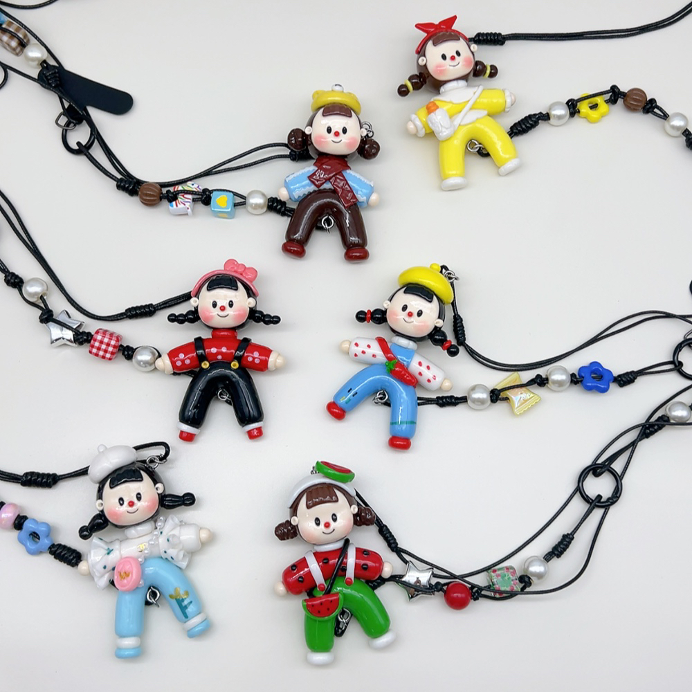 斜挎多妹挂绳一个，六色，带贴片